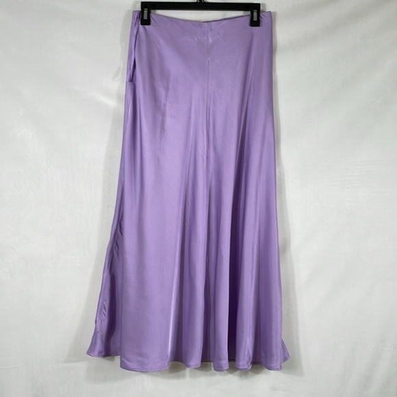 L’AGENCE Clarisa Maxi Skirt Size M NWT Lavender - Picture 2 of 12